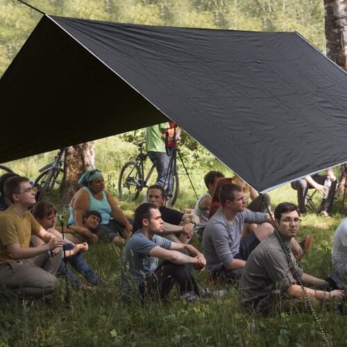 Camping Sunshade Tarp Waterproof UV Resistant Oxford Cloth Tent Backpacking Outdoor Camping Hammock Rain Fly Beach Sun Shelter