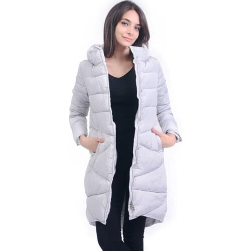 2020 New Arrival Women Simple Thick Coat for Ladies Solid Long Warm Comfort Coat Winter Womens Clothing Chic Velvet Padded Coat