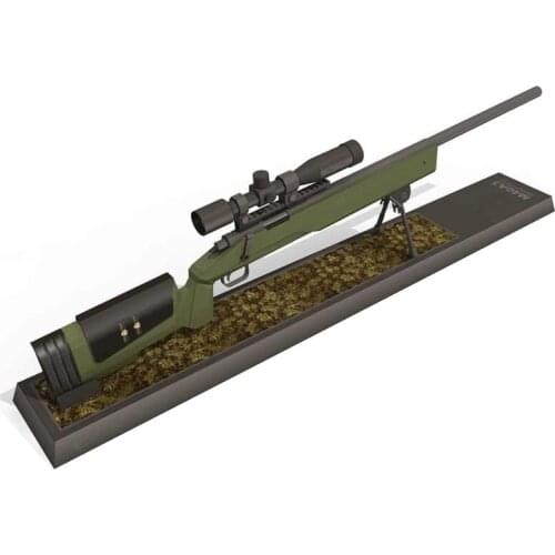 1:3 M40A3 Sniper Gun DIY 3D Paper Card Model Building Sets Construction Toys Educational Toys Military Model