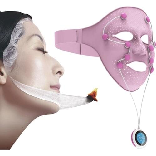3D Magnetic Vibration EMS Heat Nourish Face Lifting Firm Skin Massage Anti-wrinkle Breathable