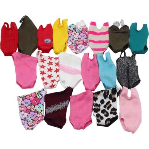 5Pcs/Lot Random 5 Pairs Fashion Swimsuits Bikini Swimwear Swimming Dress Clothes for Barbies Clothing Toy Accessories