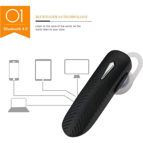 Wireless Bluetooth Earphone Mini Universal Bluetooth Stereo Headphone With Mic Handfree Rechargeable Headset For Smart Cellphone