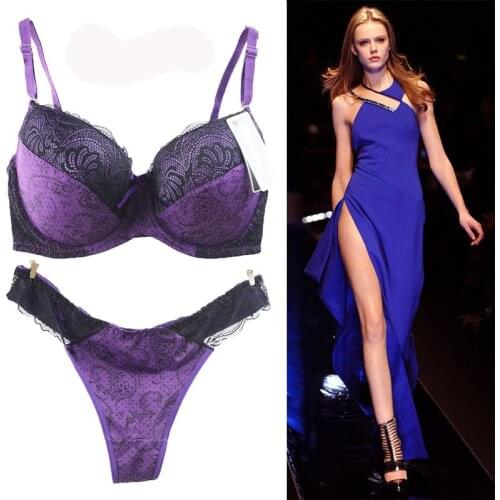 Noble 90E 90DD 90C 85E 80D 75C cup bra lace Lingerie Floral conjunto cueca push up para segredo bra for women sexy mother B3