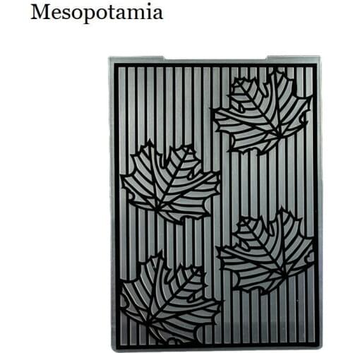 DIY Scrapbooking Maple Leaf Leaves Bump Embossing File Templates Making Plastic Template Garden Craft Sewing Embossing Folders