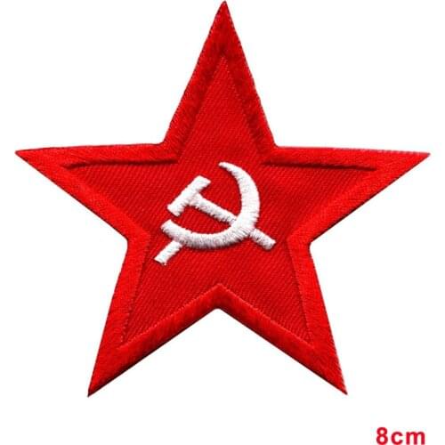 Doctor ambulance box Iron OnSoviet red star badge insignia USSR hammer & sickle applique iron-on patch