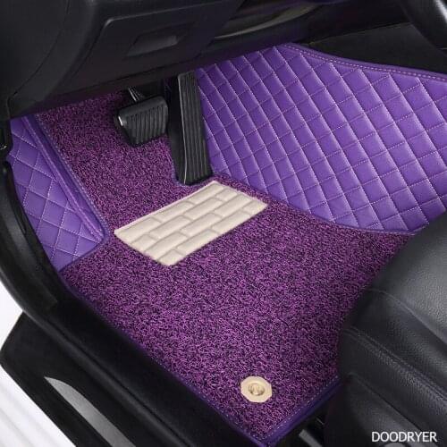 DOODRYER Custom Car Floor Mats for Mitsubishi outlander pajero grandis ASX pajero sport lancer galant Lancer-ex foot mats