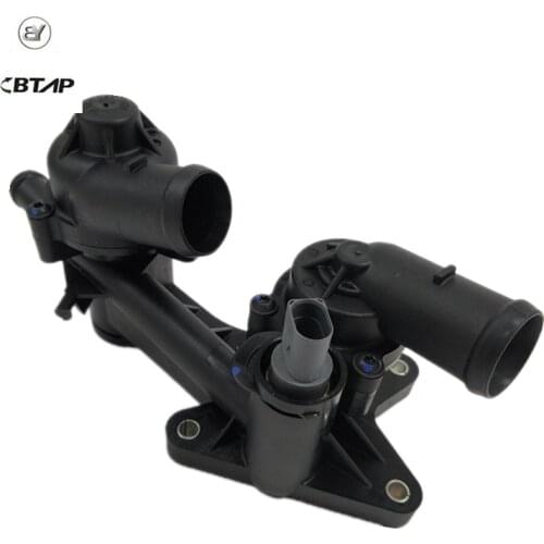 BTAP 03C121111T 03C121111AK Double Thermostat Housing Assembly For Audi A1 A3 VW GOLF PASSAT TIGUAN SUPERB OCTAVIA 03C121111M