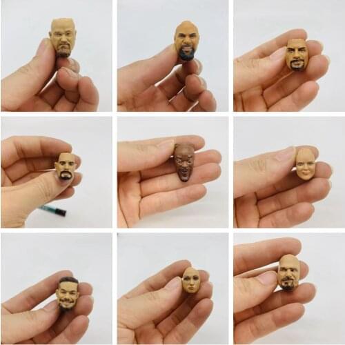 Ring Wrestling Wrestler Movable Doll Accessories Head Sculpts A Variety of Options Action Figure Model Toys