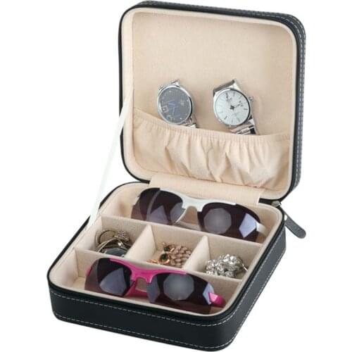 3 Grid Sunglass Glasses Storage Case Box Easy to Carry