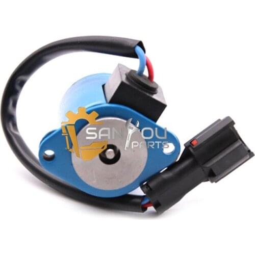 Wing Rotary Solenoid Valve 22F-60-2120 for Komatsu PC40 PC55 Blue color SH100 SH120 Soelnoid vavle fits for Sumitomo excavator
