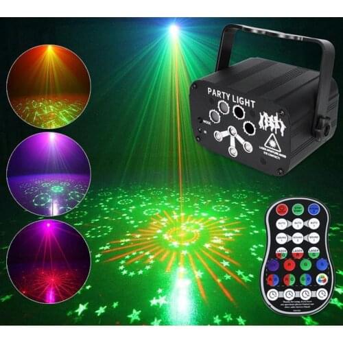 Mini Projector Stage Light LED RGBP Lighting Xmas Party KTV DJ Disco Light