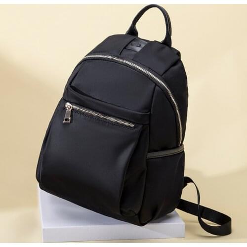 Fashion Women Backpack Quality Youth Oxford Nylon Small Backpack for Teenage Girls Female Rucksack School Bag Roomy 13" Laptop