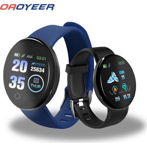 D18 Smart Watch Men Blood Pressure Fitness Tracker Wristband Pedometer Health Bracelet SmartWatch For Ios Android