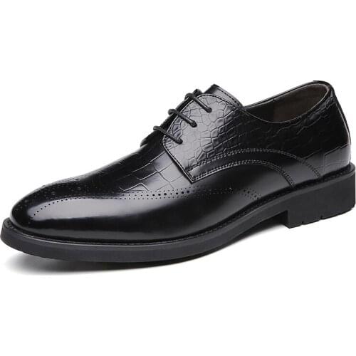 Mens Handmade Low Heel Comfortable Fashion Trend Daily Business Casual Shoes Black Classic Mesh Lace Up Oxford Shoes
