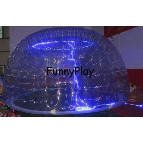 Inflatable Famaily Backyard tent,led inflatable advertising tents(double layer,no deflate),outdoor bubble inflatable lawn tents