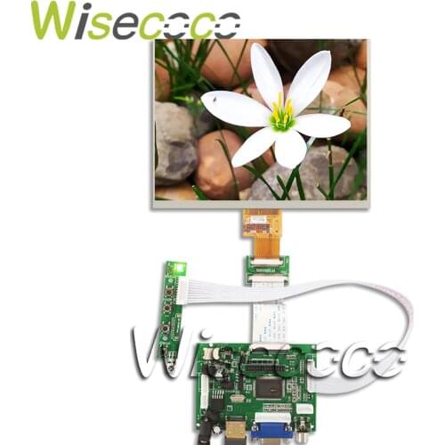 New 8 Inch LCD Display Screen 1024*768 Tablet HJ080IA-01E HE080IA-01D Control Board Audio For Raspberry Pi 3B 2 1 VGA AV