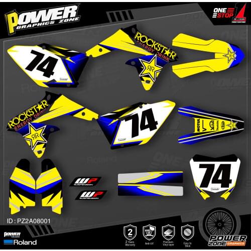PowerZone Custom Team Graphics Decals Stickers Kit For SUZUKI Decal 2008-2017 RMZ 450 001