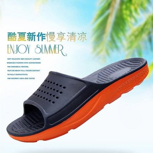 Slippers Mens Slippers Womens Large Size 49 Hotel Supplies Two-color Sandals and Slippers EVA Bathroom Home Slippers