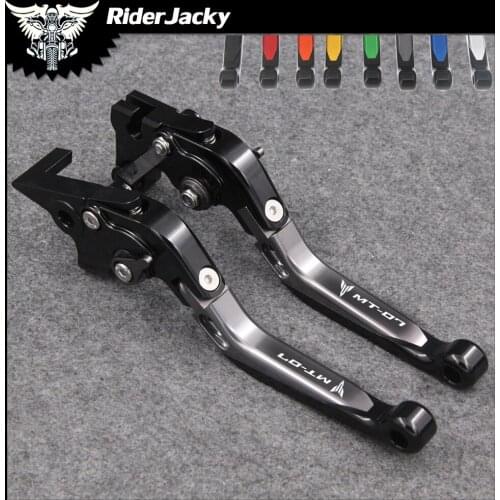 RiderJacky Folding Extendable Motorcycle Brakes Clutch Levers For Yamaha MT07 MT 07 MT-07 /FZ-07 2014-2018 2015 2016 2017