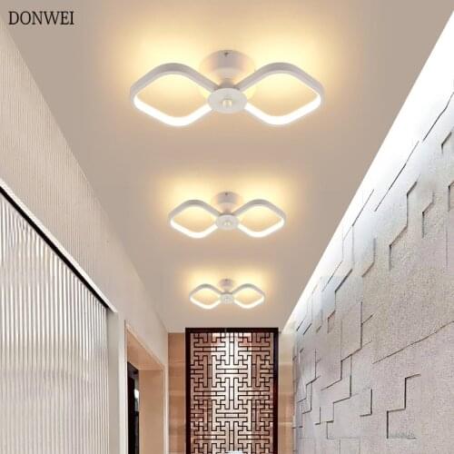 Modern Flush Mount Ceiling Light Bedroom Hallway Porch Balcony Lamp Interior Lighting Surface Mounted LED Ceiling Lamp AC85-265V