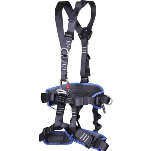 CE Certified Safety Full Body Harness Outdoor Rock Climbing Zipline Tree Arborist Rappelling Rescue Fall Protection Equipment