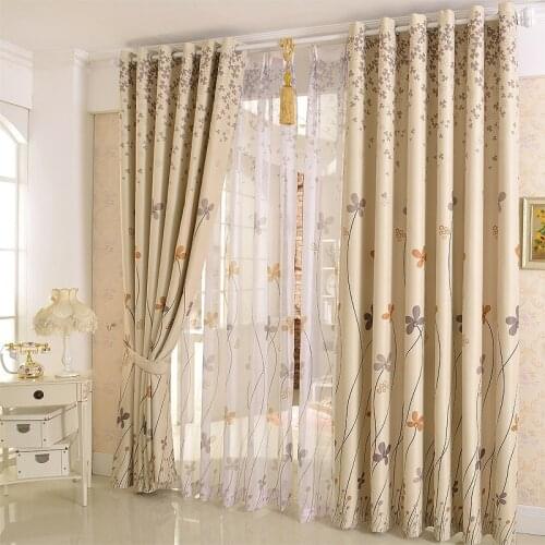 Pastoral Series Curtains for Bedroom Custom Window Curtains for Living Room Shading Special Curtain Fabric