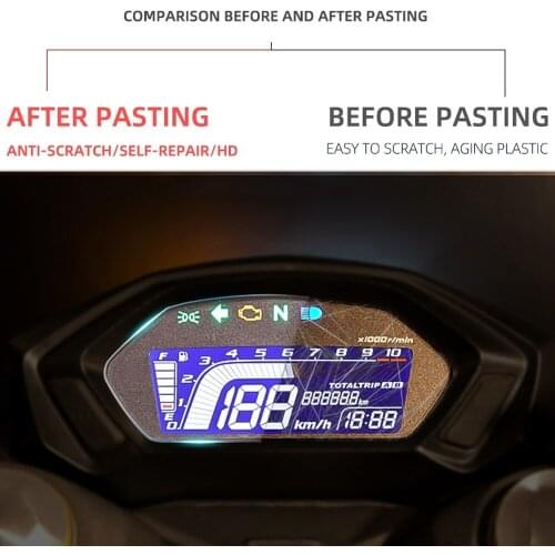 Motorcycle Speedometer TPU Scratch Proof Protection Film Dashboard Screen Instrument Film For Honda CB190