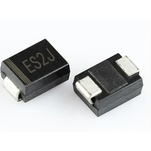 100PCS/LOT Silkscreen ES2J SF28 Ultrafast recovery diode patch SMA DO-214AC 2A 600V