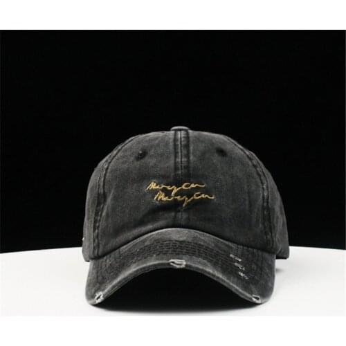 2019 Retro letter embroidery cotton Baseball Cap Adjustable Snapback cap for men and women 240