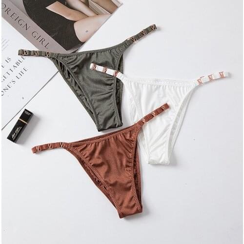 2021 New European Style Sexy Panties Women Solid Color Underpants Womens Leopard Thong Low Waist Sexy Underwear Seamless Briefs