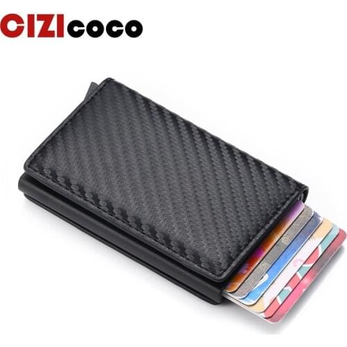 2021 Aluminium Card holder Rfid Business Bank Credit Card Holder Anti-theft Purse Travel Mini Slim Men Wallet