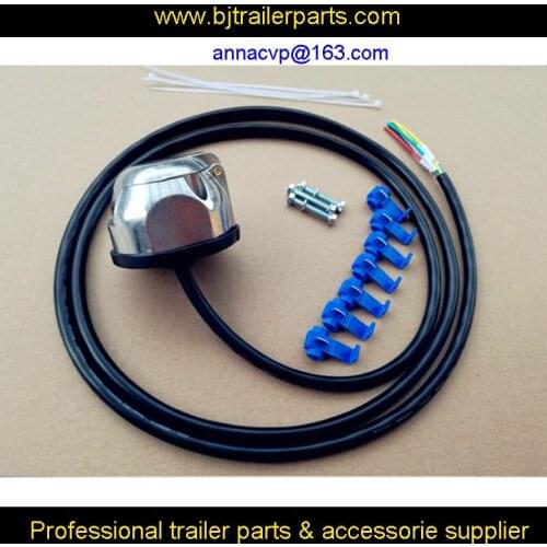 7 pin trailer plug alu. socket prewired truck automotive parts boat, trailer connector, trailer plug socket,trailer parts