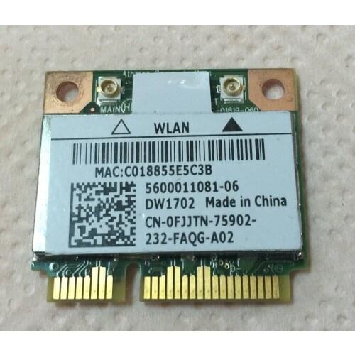 Wireless Adapter Card for DW1702 atheros AR5B195 Wireless-N WIFI Bluetooth BT 3.0 mini pci-e Card for DELL Laptop Network Wlan