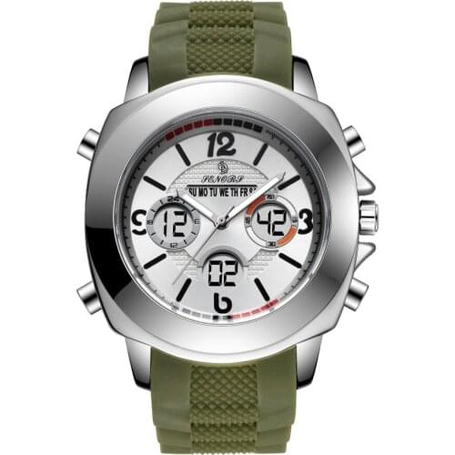 Mens Watches Luxury Fashion Top Brand Army Green Unique Week Life Military Waterproof QuartzWrist Watch Men Sport Clock 2020 New