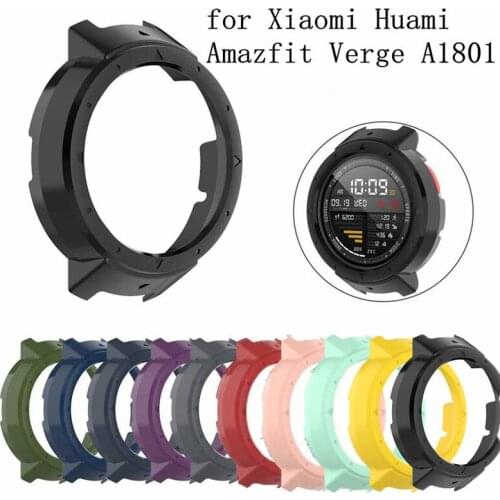 200pcs PC Proactive Watch Case for Huami Amazfit Watch 3 Verge A1801 Smartwatch Replacement Shell Cover Case for Huami Amazfit 3