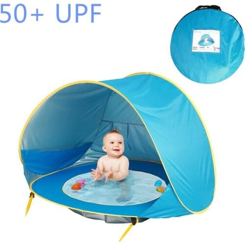 Children Baby Games Beach Tent Portable Outdoor Uv-protecting Child Swimming Pool Summer Play House Tent Toys For Baby Kids