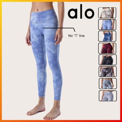 Alo Yoga Sexy Womens Trousers Skin-friendly Without Embarrassment Line Sports Leggings Outdoor Training Fitness Yoga Pants 1913