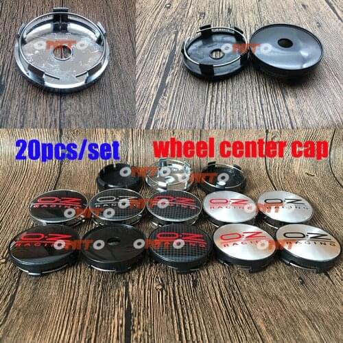 Hot Sale 20pcs/set 56mm 60mm 3D OZ Logo O.Z racing Emblem Wheel Center Hub Cap Dust-proof Decoration Wheel Rim Cap Covers