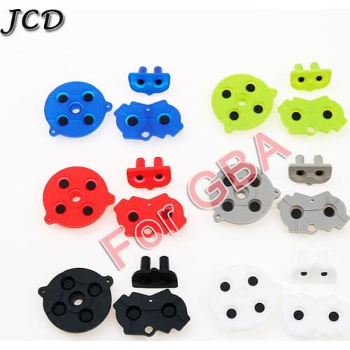 JCD Colorful Rubber Conductive Buttons A-B D-pad for Nintendo GameBoy Advance For GBA Silicone Start Select Keypad
