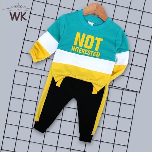 Boys Clothing Set Spring autumn New Fahion tracksuit 0-2Years Cotton O-Neck Full Sleeve Children Sets Baby Boys Clothes Bodysuit