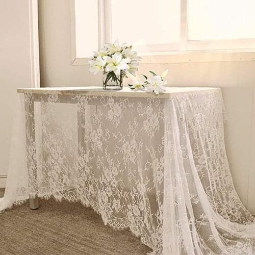 Simple Nordic Style Lace Table Runner White Wedding Scene Layout Home Table Decoration Table Cover Cloth Party Supplies