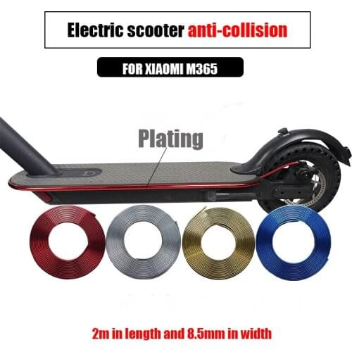 2/8M DIY Body Protective Strip for Xiaomi Mijia M365 Electric Scooter Part & Accessories Car Bumper Decorative Tape Anti-scratch