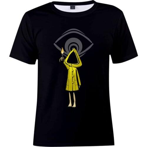 Little Nightmares T Shirt Adult Children Cartoon Summer Fashion T-shirts Teens Tee Tops 3D In-game Character Printing Sweatshirt