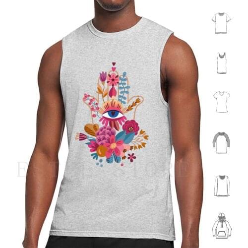 Choose Love Tank Tops Vest Sleeveless Hamsahand Hand Of Fatima Fatima Hamsa Yoga Buddha Third Eye Sparkle Hamburger Love