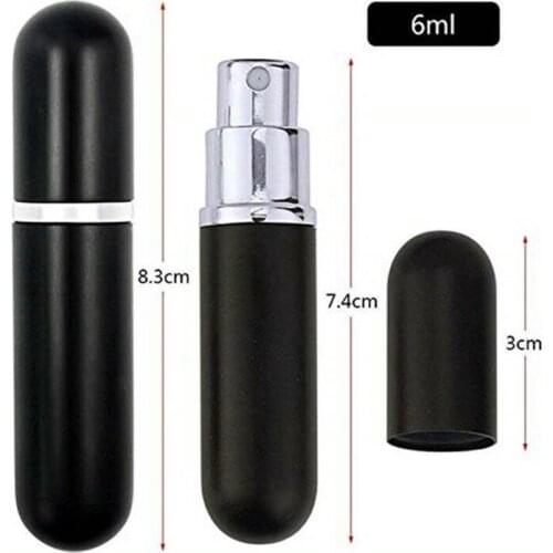 5 Pack Mini 6ml Atomizer Bottle Refillable Perfume Pump Case Portable Perfume Spray Refill Pump Bottles for Traveling and Gadget