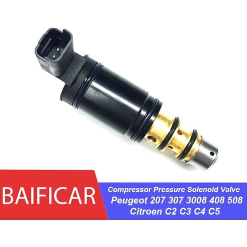 Baificar Brand New Air Conditioning Compressor Pressure Solenoid Valve For Peugeot 207 307 3008 408 508 Citroen C2 C3 C4 C5