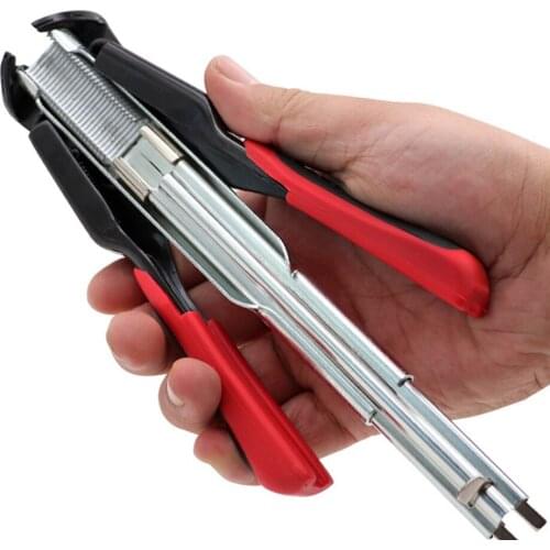 Binding Pliers for Animal Fence Cage Banding and Fixing 100pcs C-type Clip Rings Pliers Hog Cage Rings Installation Hand Tool