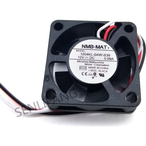 Genuine new for 1204KL-04W-B39 12V 0.09A 3CM 3010 3-line silent cooling fan