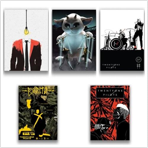 Twenty One Pilots Poster Clear Image Wall Stickers Home Decoration Good Quality Prints White Coated Paper
