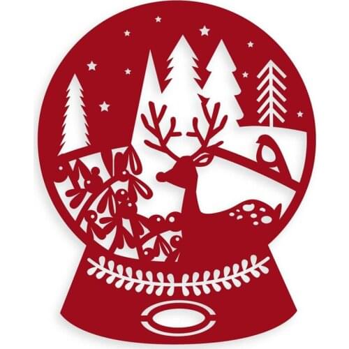 Christmas Moose Snow Forest Snowball Xmas Metal Cutting Dies Stencil For Diy Scrapbooking Photo Paper Cards Crafts New 2019 Die